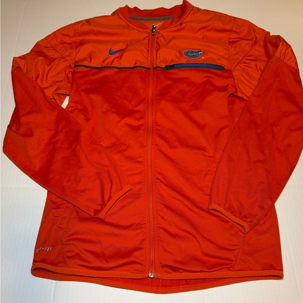 Men's Nike Florida Gators Orange Coaches Full Zip Jacket sz S